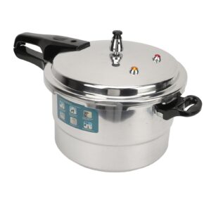 stainless steel pressure cooker, kitchen pressure cooker for induction and stove top, pressure canner with safety valves and steaming plate, pressure cooker for porridge, noodles