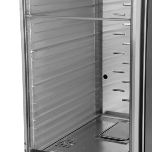 KoolMore 33 in. Commercial Insulated Heated Holding/Proofing Cabinet with Glass Door and 36-Pan Capacity in Silver, UL and NSF Listed (KM-CHP36-SIGL)