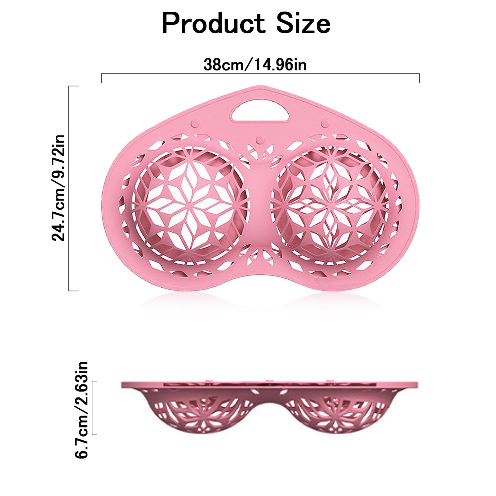 2 Pcs Lingerie Wash Bag, Silicone Delicates Bag For Washing Machine Bra Bags For Laundry Laundry Wash Bag For A-38D Cup, Maternity, Sports, Sexy Bras (Pink+Purple)