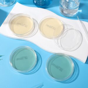 Baluue 10Pcs Nutrient Agar Petri Dishes Science Project Kit, Pre-Poured Agar Plates, Agar Plates Prepoured Supplies for Students