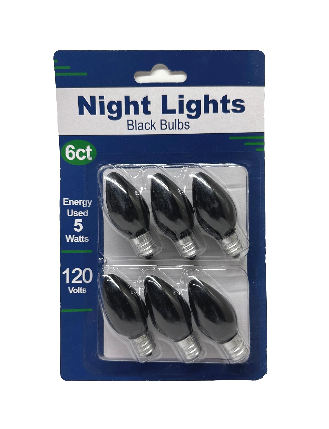 UI PRO TOOLS Black Color Night Light Bulb 6PC