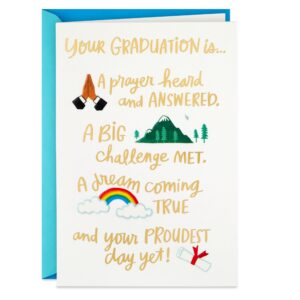 hallmark spiritual graduation card (a dream coming true)