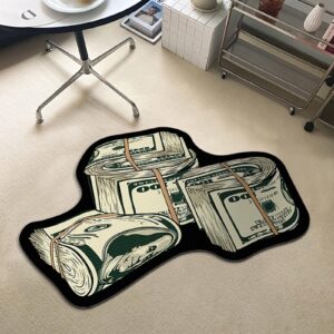 100 dollar bill rug art money carpet cozy soft bedroom carpets living mat decoration bathroom be absorbent rug rugs room door mat (e, 23.6 * 35.4 in)