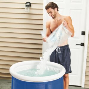 Lifepro Portable Ice Bath Tub with Cover and Storage Bag - Home & Travel Ice Bath Tub for Athletes and Adults, Durable Cold Plunge Tub for Home Therapy Sessions, Outdoor Ice Bath Cold Water Plunge Tub