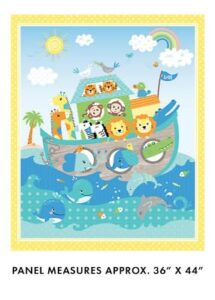 flashphoenix quality sewing fabric – noah's ark baby nursery fabric noah's journey cotton 36 x 44 inch x 44 inch panel