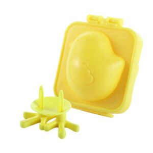 1Set Boiled Egg Mould,Cute Chicken Shape Egg Holder Mini Rice Ball Mould Cartoon Sushi Mould for Kitchen