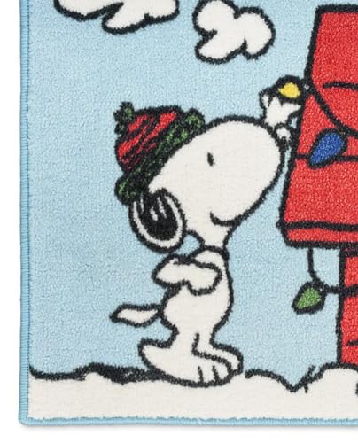 Peanuts Nourison Dog House Accent Rug 18"x30" Washable, Polyester, Non-Skid Back