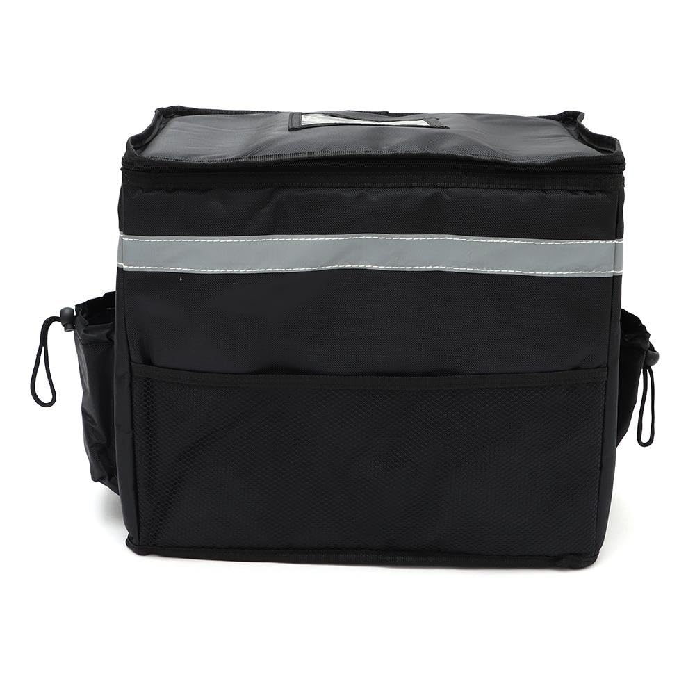 AllGIFT Picnic Bags Thermal With Cup Holders Food Warmer Bags Easy Clean Black Reusable Cooler Bag Food & Drink Delivery