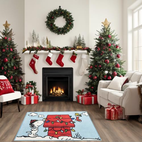 Peanuts Nourison Dog House Accent Rug 18"x30" Washable, Polyester, Non-Skid Back