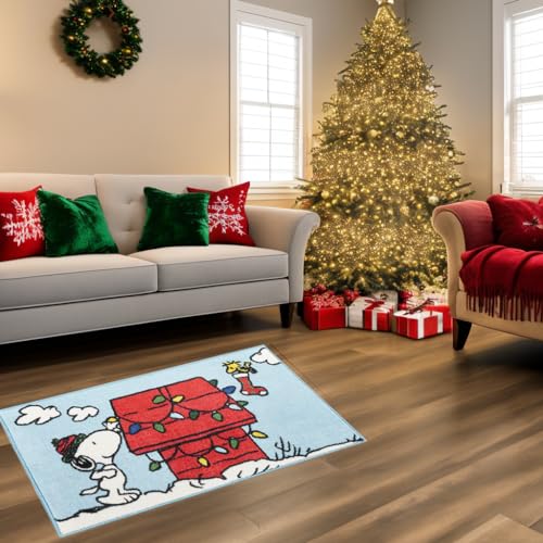 Peanuts Nourison Dog House Accent Rug 18"x30" Washable, Polyester, Non-Skid Back