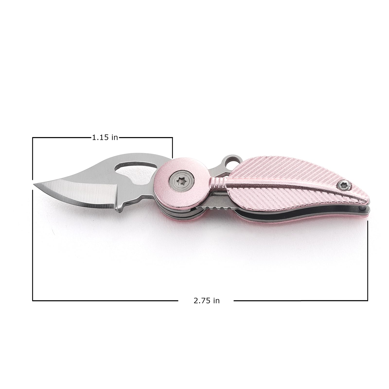 Titagail Mini Folding Knife,Pocket Knife for Men and Women, Blade Length 1.15in(pink)