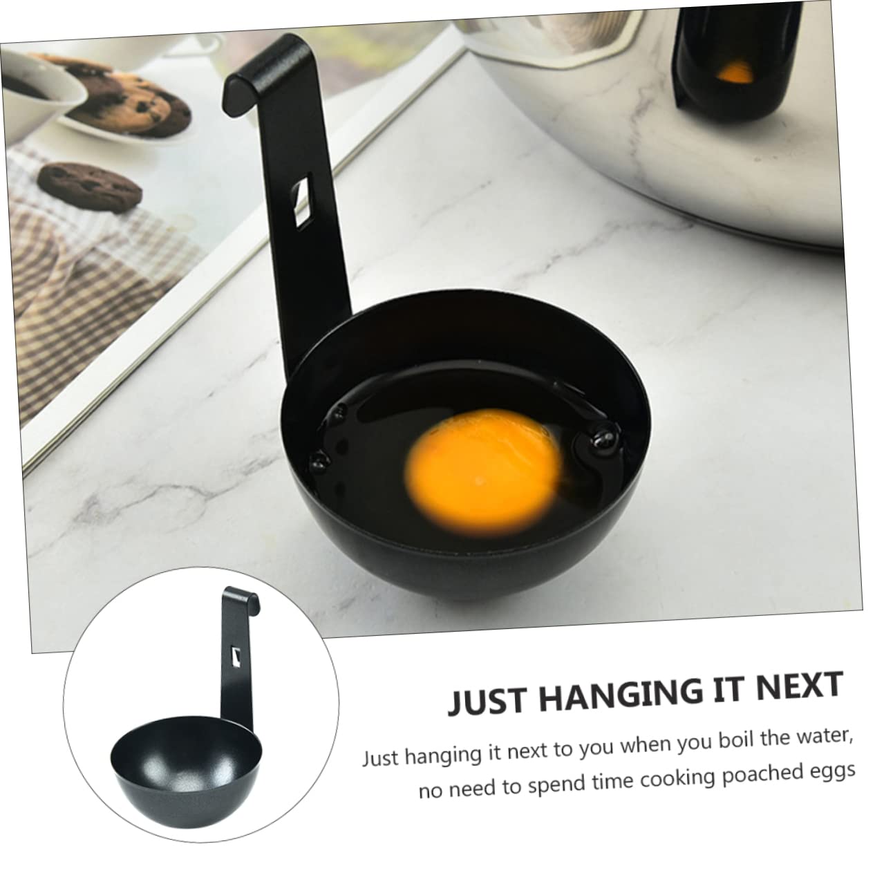 RORPOIR 2pcs Egg Boiler Poached Egg Maker Kitchen Utensil Holder Kitchen Utensils Holder Microwave Steamer Stainless Egg Poacher Bbq Tools Eggwich Maker Egg Cooker Stainless Steel Boiled