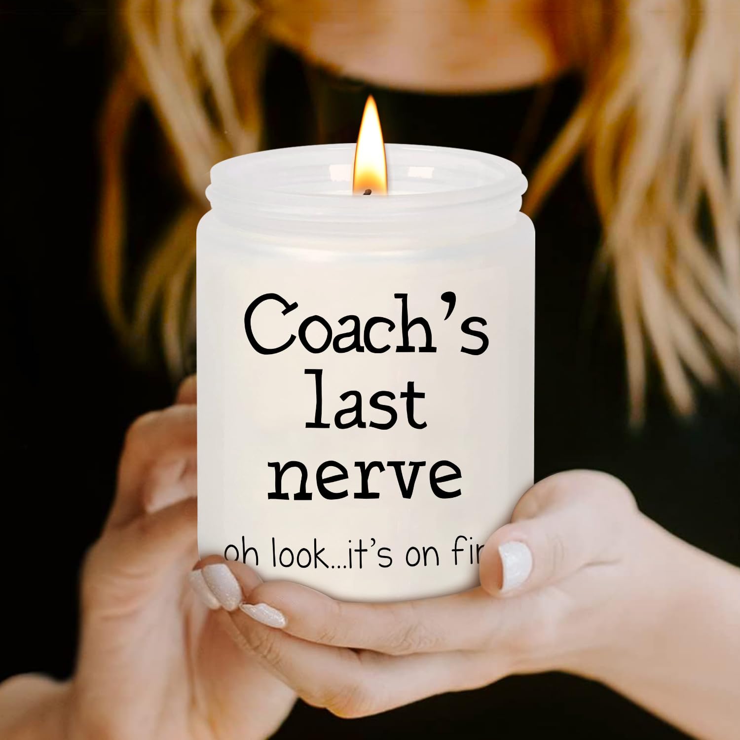 Coach Candle Funny Coach Gifts for Women Men for Mothers Day from Student - 7oz Coach’s Last Nerve Lavender Scented Soy Candle - Unique Birthday Christmas Gifts for Coach Female Male