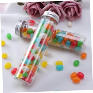 FUNOMOCYA 2pcs Clear Container Test Tubes with Lids Plastic Terrarium Containers with Lids Cosmetic Containers Travel Lotion Bottle