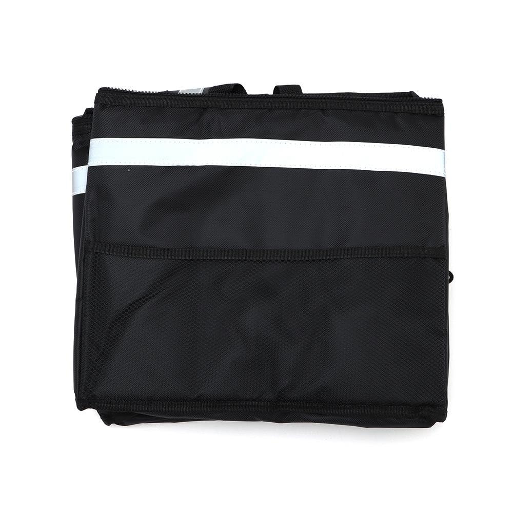 AllGIFT Picnic Bags Thermal With Cup Holders Food Warmer Bags Easy Clean Black Reusable Cooler Bag Food & Drink Delivery