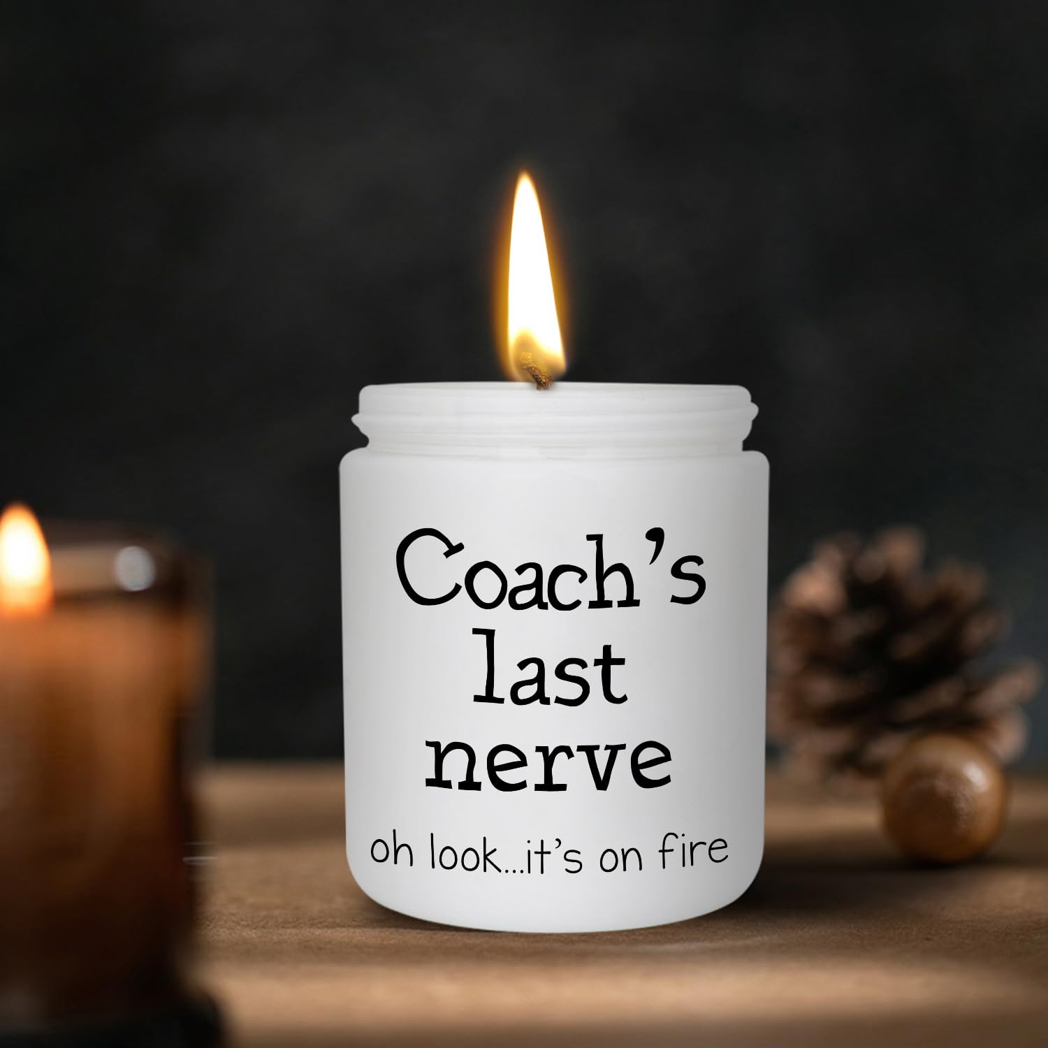 Coach Candle Funny Coach Gifts for Women Men for Mothers Day from Student - 7oz Coach’s Last Nerve Lavender Scented Soy Candle - Unique Birthday Christmas Gifts for Coach Female Male