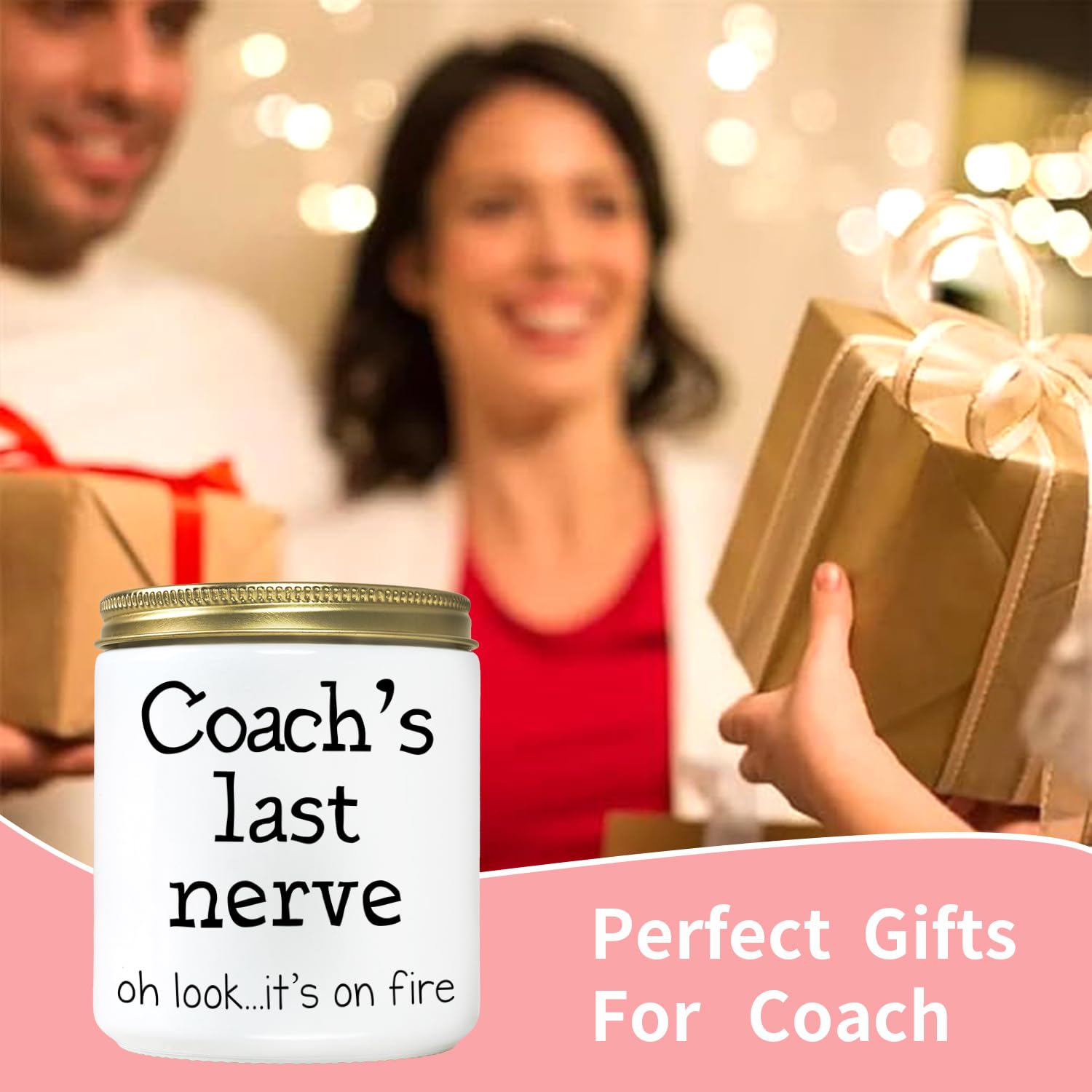 Coach Candle Funny Coach Gifts for Women Men for Mothers Day from Student - 7oz Coach’s Last Nerve Lavender Scented Soy Candle - Unique Birthday Christmas Gifts for Coach Female Male