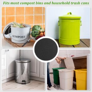 12Pack Charcoal Filters for Compost Bucket - ROOKEA 6.7Inch Activated Charcoal Filters Countertop Bin Pail Replacements Home Bucket Refill Sets to Keep Odors Away