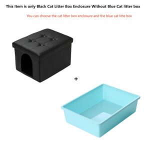 MEEXPAWS Cat Litter Box Enclosure Furniture Hidden for Small Cat, Cat Washroom Bench Cabinet |16 x 12x13 in| Dog Proof | Waterproof Inside | Easy Clean Assembly | Odor Control | Litter Box Not Include