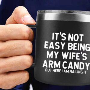 Angie's Box 14Oz Funny Husband Mug (black1) Funny Husband Mug Black1 Husband Gifts from Wife - Gifts for Husband Unique - Husband Birthday Gift Funny - Best Hubby Gifts