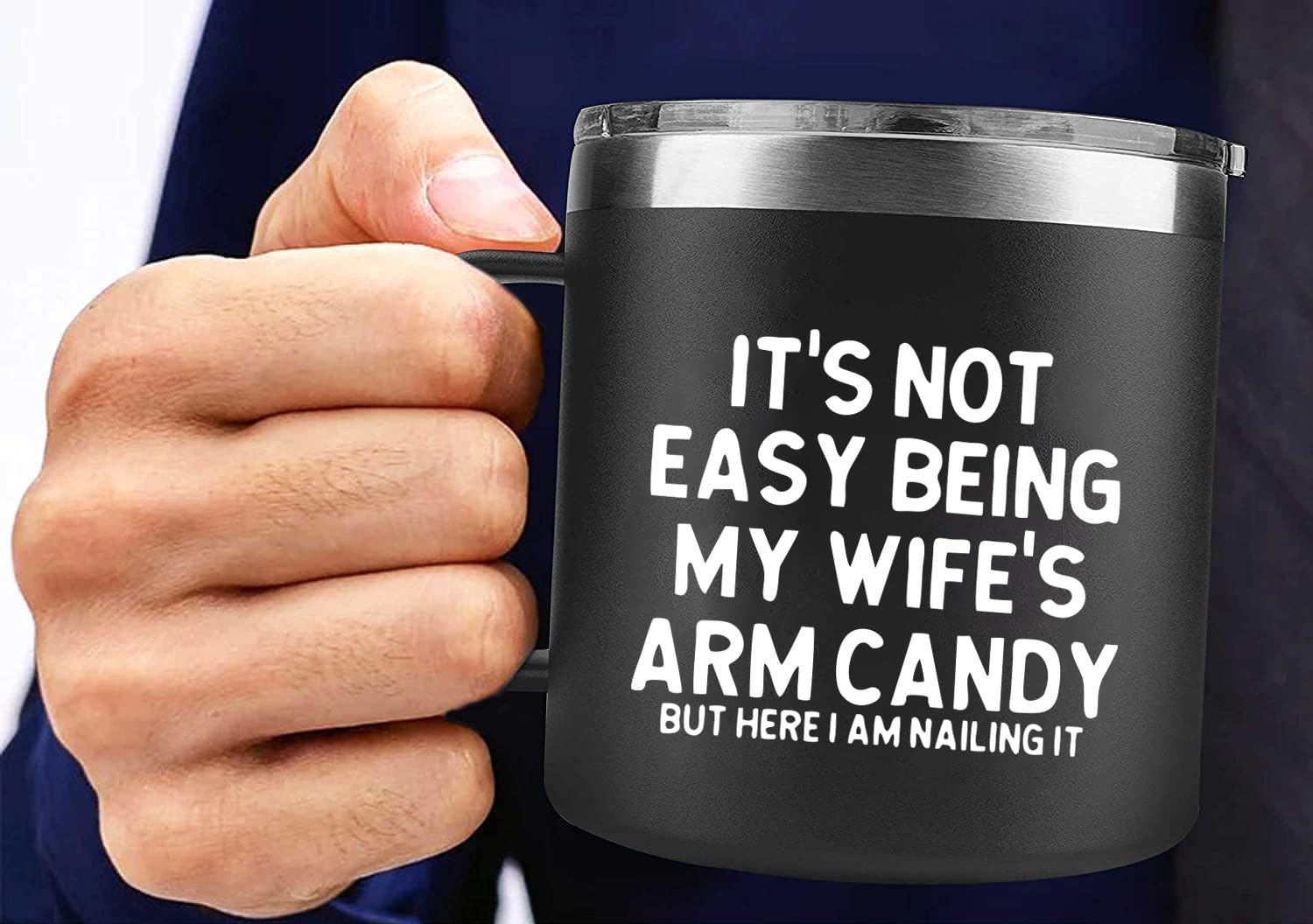 Angie's Box 14Oz Funny Husband Mug (black1) Funny Husband Mug Black1 Husband Gifts from Wife - Gifts for Husband Unique - Husband Birthday Gift Funny - Best Hubby Gifts