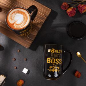 Boss Gifts, Best Boss Gifts for Men, Boss Christmas Gift, Boss Gifts Men, 18 Oz Best Boss Birthday Gifts, Christmas Gift for Boss, Farewell Gifts for Boss, Worlds Best Boss Mug, Boss day Gifts