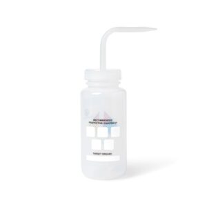 United Scientific™ UniSafe™ Write-In Vented Wash Bottle, 500 mL, Pack of 6, LDPE