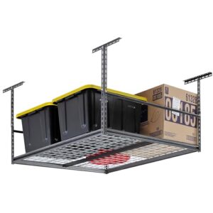 Muscle Rack, Steel Storage Ceiling Rack with Wire Deck 47 in. W x 28 in. H x 47 in. in Silver Vein