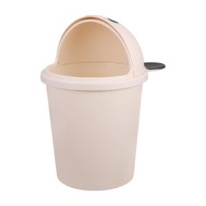 Luxshiny 10L Cartoon Panda Trash Can Plastic Garbage Bin with Lid Garbage Can Rubbish Pail Waste Basket Toilet Paper Bucket for Bathroom Kitchen Office Dorm