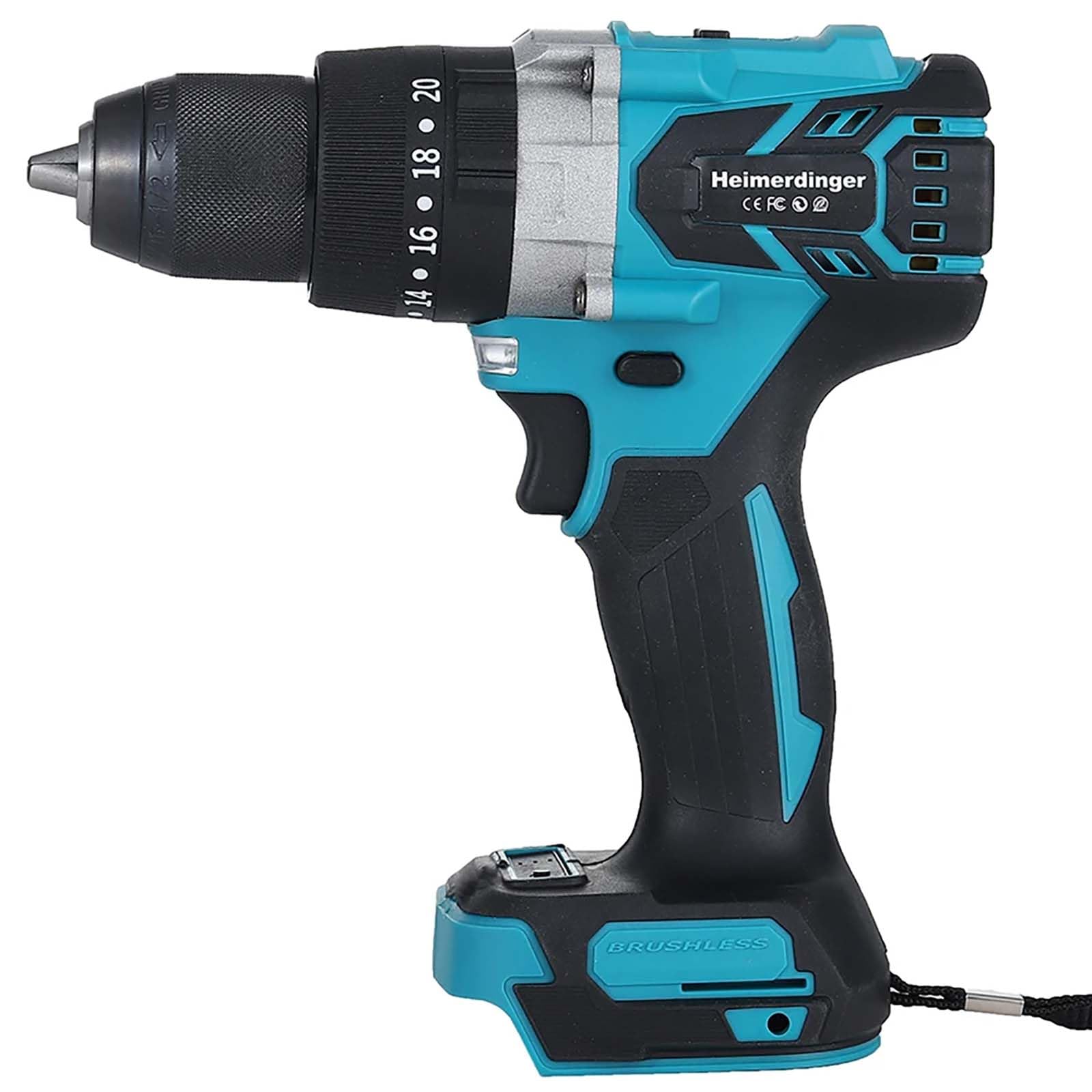 1/2" Brushless Cordless Impact Drill for Makita 18V Battery,1300 In-lbs(150N.m) Electric Impact Driver Gun,2 Variable Speed with 21-Torque Setting