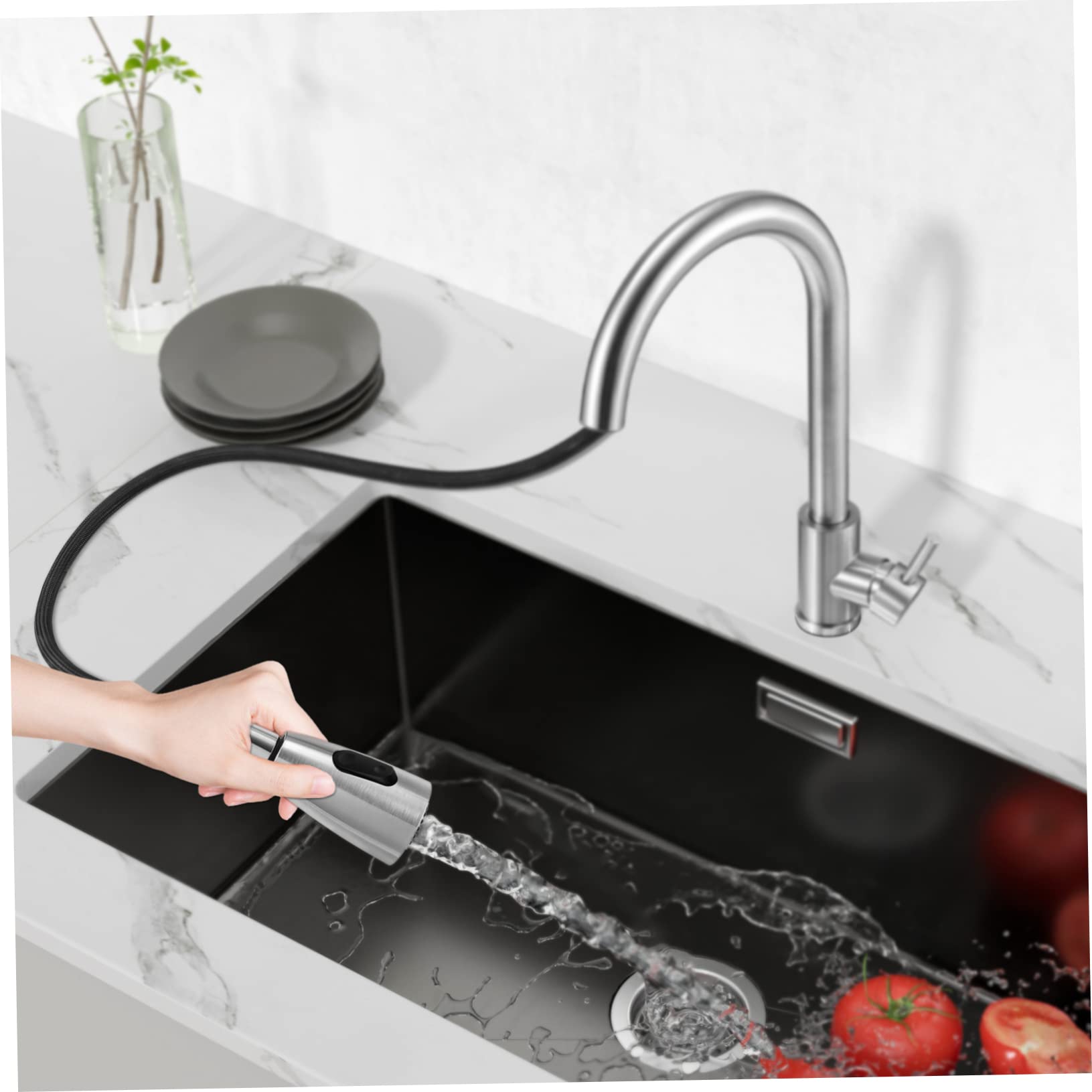 Housoutil Kitchen Sink Faucet Bath Sink Faucet Bathtub Faucet Bath Faucets Freestanding Tub Faucet Kitchen Fixtures Faucet Water Tap Replacement Kitchen Water Faucet Bathroom Faucets Mixer