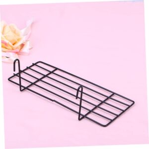 BESTOYARD Hanging Wire Shelf Wire Wall Panel Wall Grid Display Shelf Metal Floating Shelf Desk Book Holder Grid Basket Wall Grid Panels Grid Wall Rack Panel White Shelfs Organizer Iron Wire