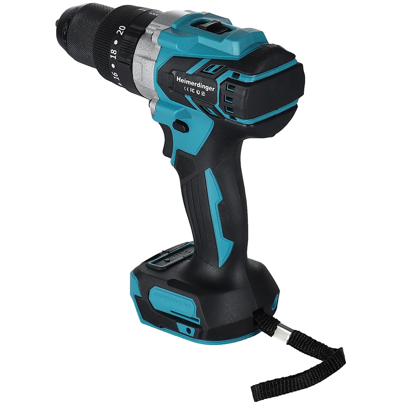 1/2" Brushless Cordless Impact Drill for Makita 18V Battery,1300 In-lbs(150N.m) Electric Impact Driver Gun,2 Variable Speed with 21-Torque Setting