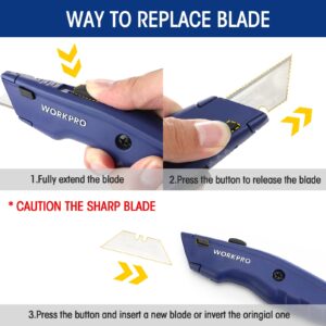 4PCS Utility Knife +20PCS Extra Blades