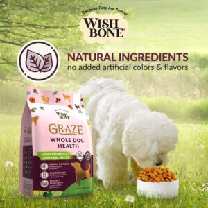 Wishbone Graze New Zealand Beef and Lamb Dry Dog Food, Gluten-Free, Grain-Free Formula for Overall Pet Health - 4 lb