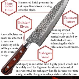 Sakai Takayuki 【The knife brand favored by Japanese chefs】 Damascus Sushi Knife Sashimi Knife Yanagiba Knife Japanese Knife 10.5 inch (MPN DY270)