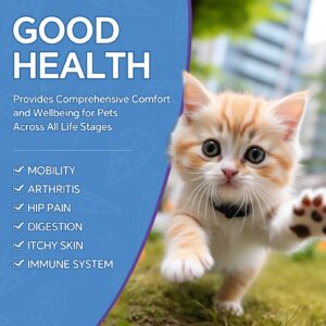 WEALLIN Hemp Oil for Dogs and Cats, Rich in Omega 3, 6, 9 and Organic Extract Helps Pets with Anxiety, Pain, Skin and Coat Health, Stress, Hip and Joint Support