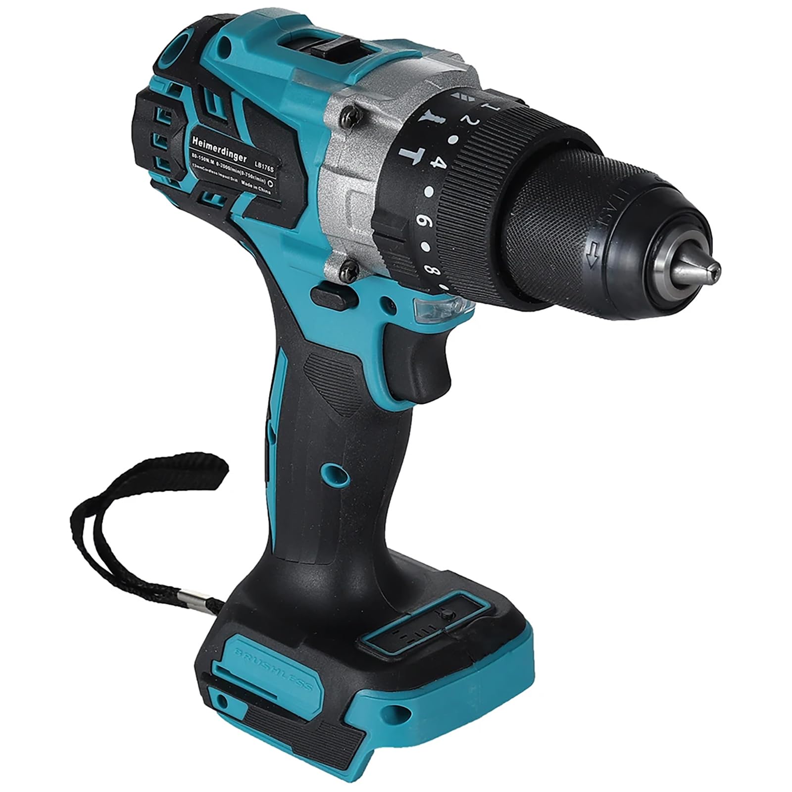 1/2" Brushless Cordless Impact Drill for Makita 18V Battery,1300 In-lbs(150N.m) Electric Impact Driver Gun,2 Variable Speed with 21-Torque Setting