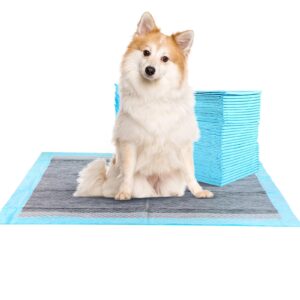 fluffydream super absorbent waterproof dog and puppy pet training pad, housebreaking pet pad,blue (22"x22"odor control, scented (100pcs))