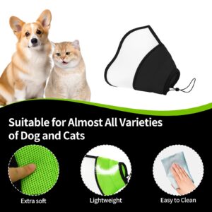 Large Dog Cone, YYCXYCYC Soft Dog Cone for Large Dogs, Dog Recovery Collar Cones After Surgery, Adjustable Pet Neck Medical Cone for Large Dogs to Stop Licking (L - Circumference: 15”-18.5”)