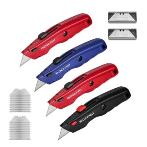 4pcs utility knife +20pcs extra blades