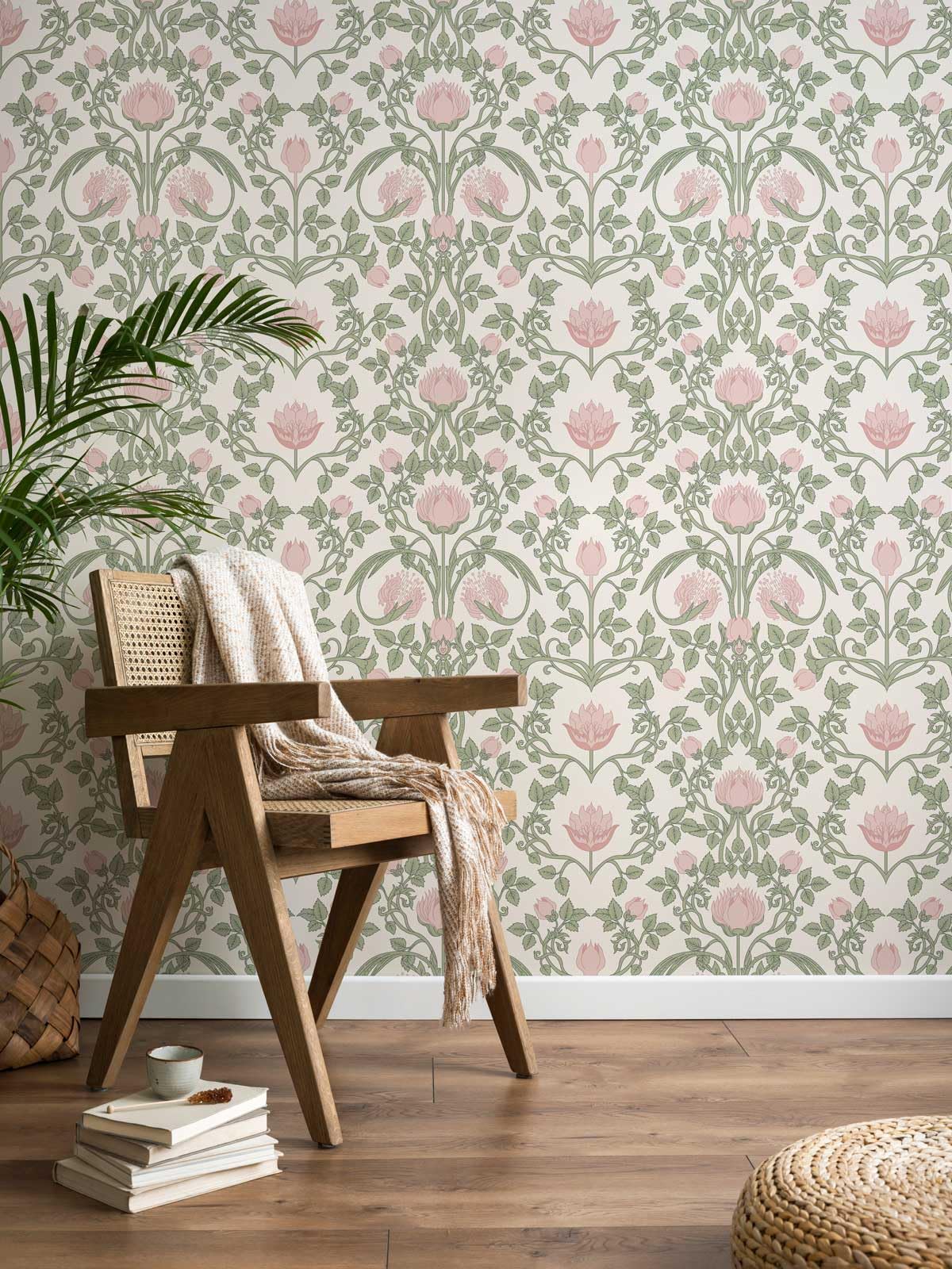 YXTII Floral Peel and Stick Wallpaper Pink Wallpaper Retro Wallpaper Victorian Wallpaper Self Adhesive Wallpaper for Bedroom Decorative Self Adhesive Shelf Drawer Liner