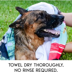 Scrubby Pet No Rinse Pet Wipes, Rinse Free Shampoo Mittens for Dogs and Cats, Bath Wipes for Bathing and Washing Pets, Hypoallergenic No Rinse Wash Mitt for Grooming, Lather Wipe Dry - 5 Pack