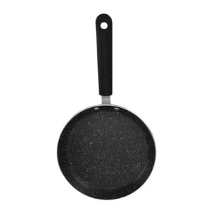 crepe pancake pan,flat frying pan,tortilla pan,nonstick round shape,aluminum alloy portable griddle pancake maker pan (6in)