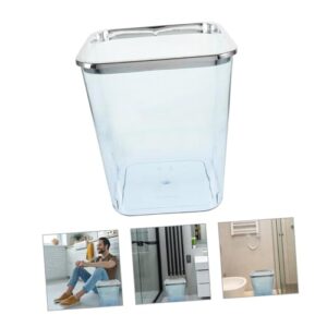 Transparent Trash Can Trash Bin Waste Basket for Kitchen Garbage Can for Office Portable Trash Can Household Trash Can Wastebasket Kitchen Garbage Can Plastic Trash Cans Waste Bins