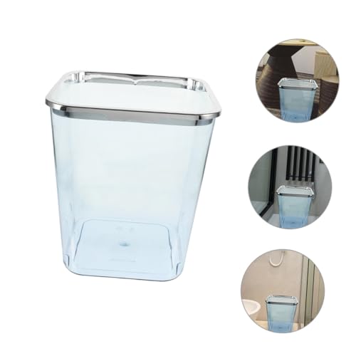 Transparent Trash Can Trash Bin Waste Basket for Kitchen Garbage Can for Office Portable Trash Can Household Trash Can Wastebasket Kitchen Garbage Can Plastic Trash Cans Waste Bins