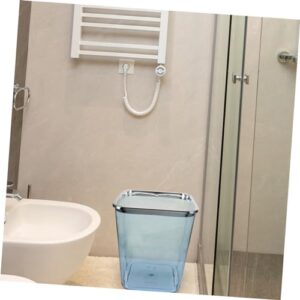 Transparent Trash Can Trash Bin Waste Basket for Kitchen Garbage Can for Office Portable Trash Can Household Trash Can Wastebasket Kitchen Garbage Can Plastic Trash Cans Waste Bins