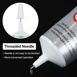 B6000 Jewelry Glue Clear Rhinestone, Inlay Glue, Pendant Adhesive, CVVTSPE Craft Adhesive Glue with Precision Tip Multifunctional Fabric Glue (15, Grams)