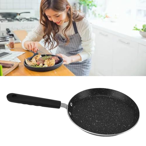 Crepe Pancake Pan,Flat Frying Pan,Tortilla Pan,Nonstick Round Shape,Aluminum Alloy Portable Griddle Pancake Maker Pan (6in)