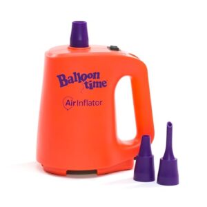 balloon time electric air inflator and deflator - powerful portable electric air pump for balloons, balloon arch, party decorations, inflatables, and air mattresses